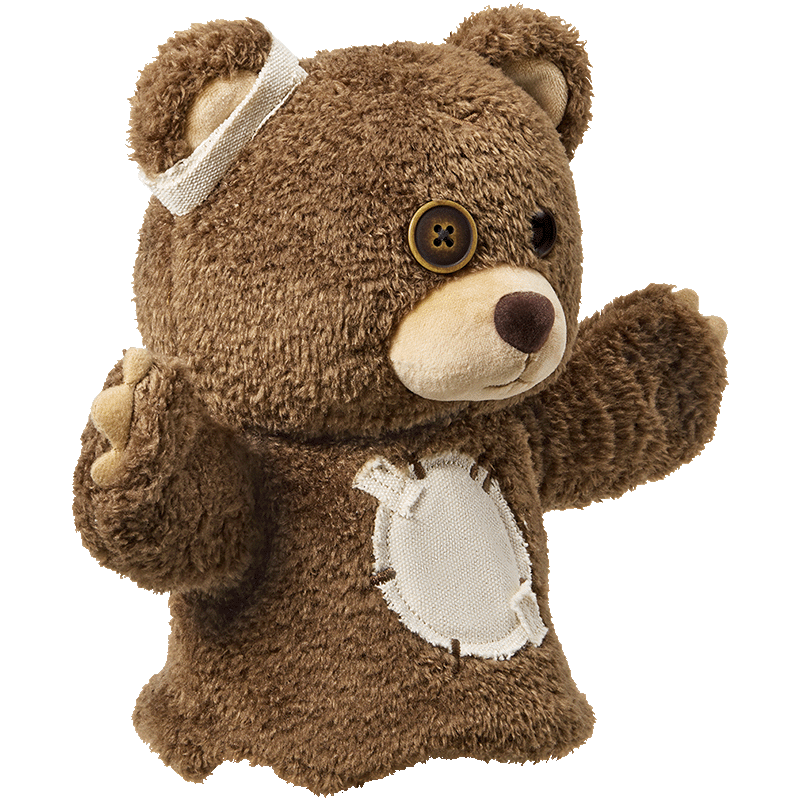 Hirono Bear Plush Hand Puppet - POP MART (Macao, China)