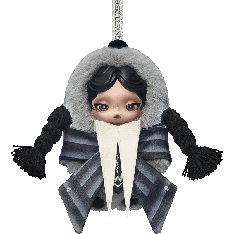 SKULLPANDA × Wednesday Plush（Nevermore Academy Uniform Version