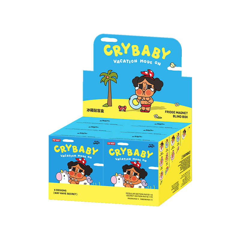 [新品][BOX] CRYBABY VACATION MODE ON CRYBABY Vacation Mode On Series-Vinyl Plush Pendant Blind Box