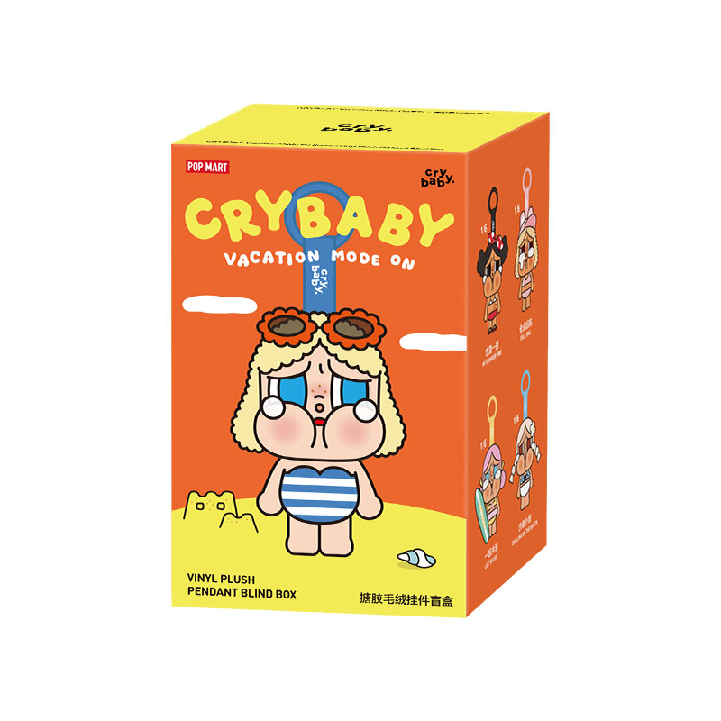 CRYBABY Vacation Mode On Series-Vinyl Plush Pendant Blind Box