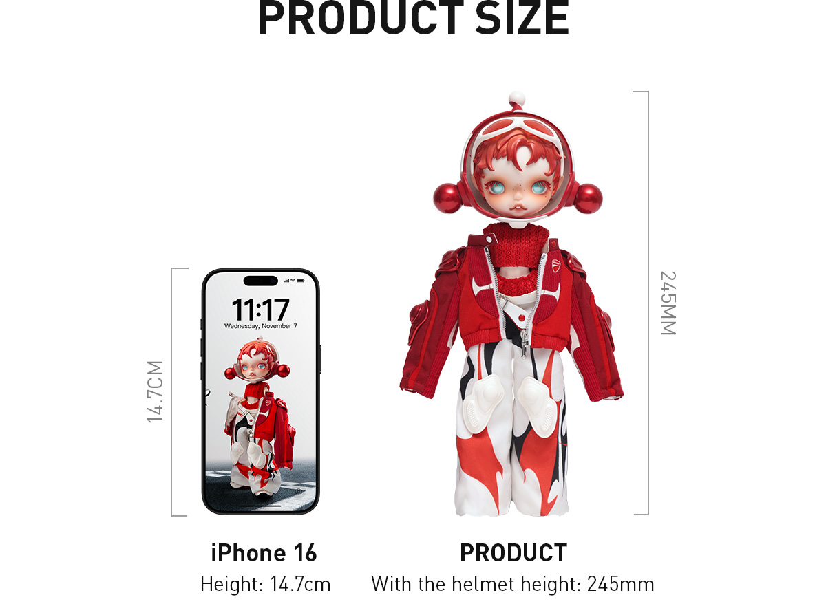 SKULLPANDA × DUCATI 1/6 Action Figure - POP MART (Macao, China)