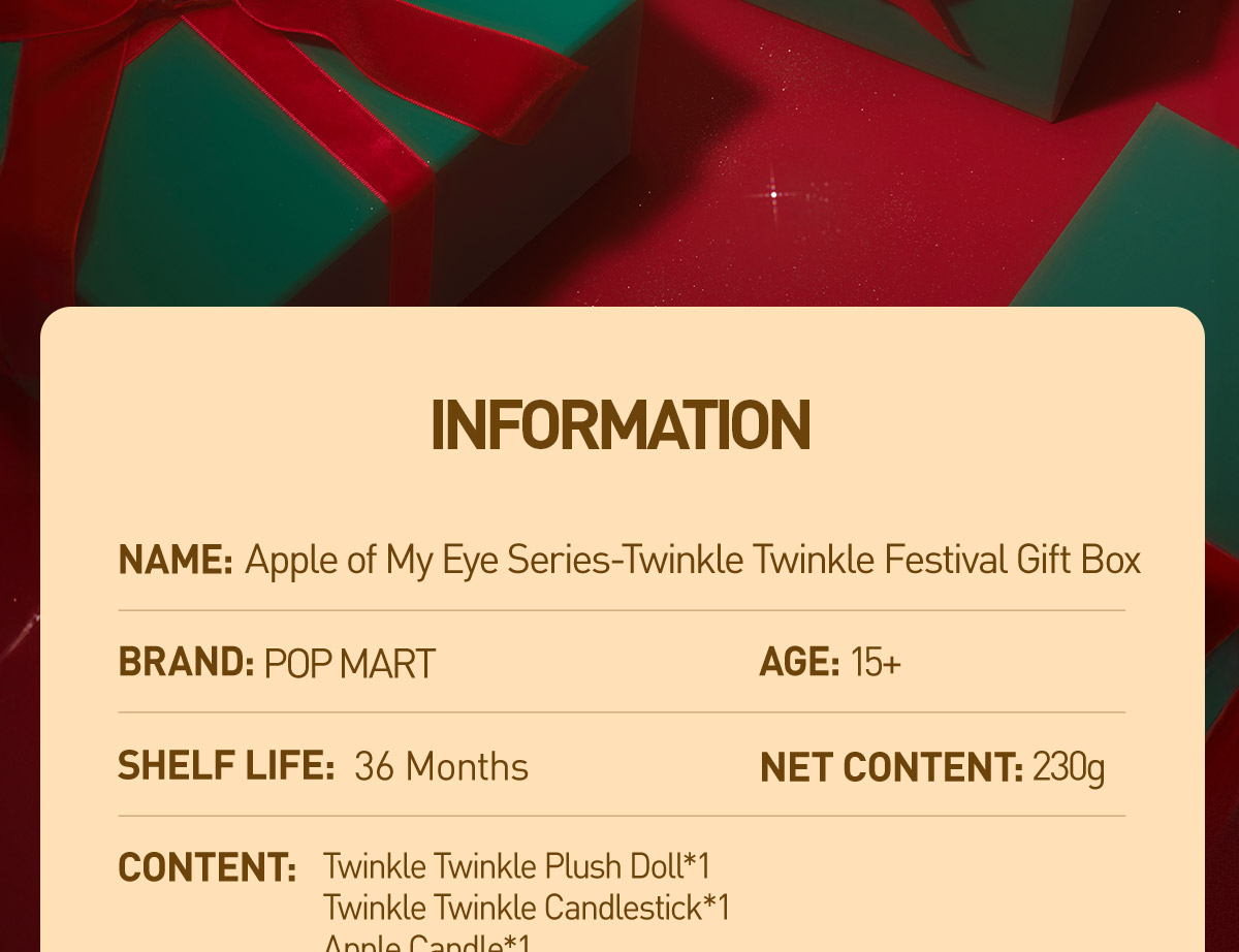 Apple of My Eye Series-Twinkle Twinkle Festival Gift Box - POP